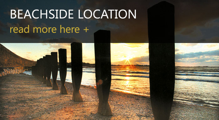 Beach location.