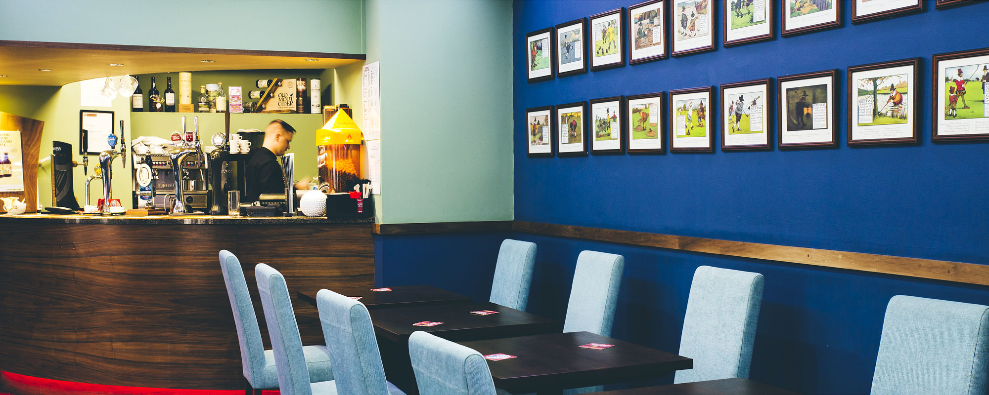 The Club bar and restaurant Guernsey.