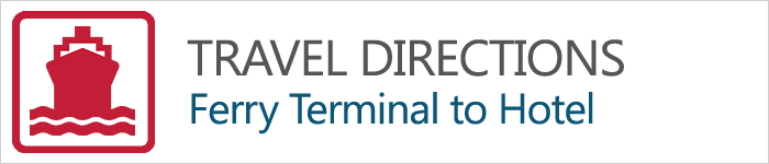 Directions from ferry.