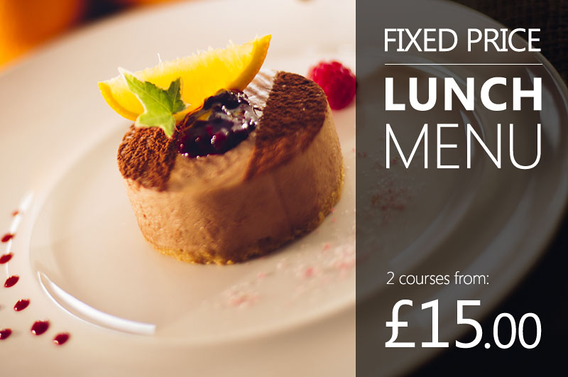 Fixed price special offer lunch menu.